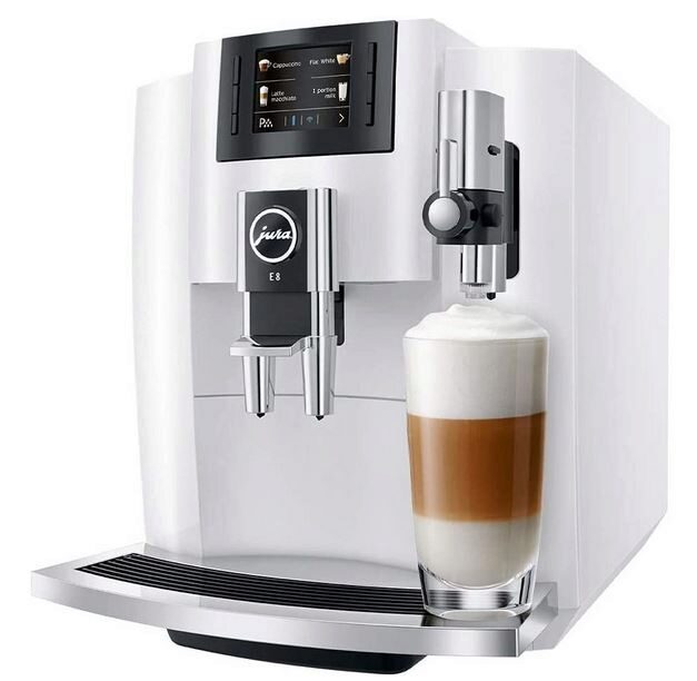 JURA COFFEE MACHINE E8 PIANOWHITE-N.15353