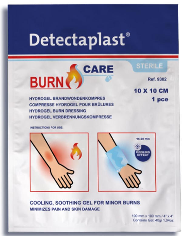 DETECTAPLAST BURN COMPRESS 10X10CM