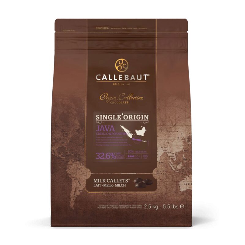  CALLEBAUT JAVA-E4-U70 JAVA EXTRA LICHTE MELK 32,6% 2,5KG