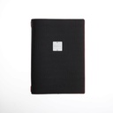 DAGSTYLE CARTE MENU A4 JUTE BICOLOR BLACK/RED 31.5