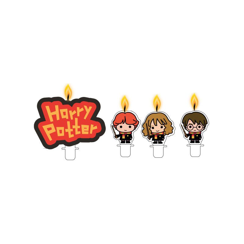 2D HARRY POTTER CANDLE 4 PIECES