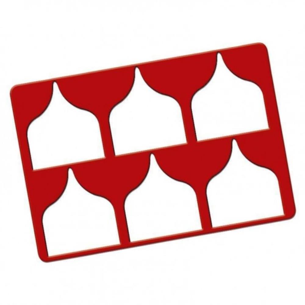 SILICONEN STENCILS LOG KNOOP 290 X 195 X 2 MM 6 SULTAN IMPRINTS CHQ 040