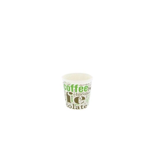 GREEN COFFEE CUPS 10CL PACK OF 50PCS