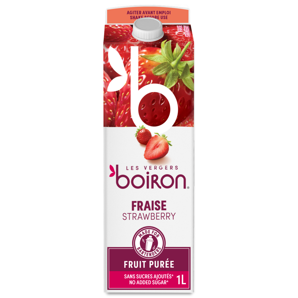 BOIRON PUREE DE FRAISE PASTEURISEE 100% 1L