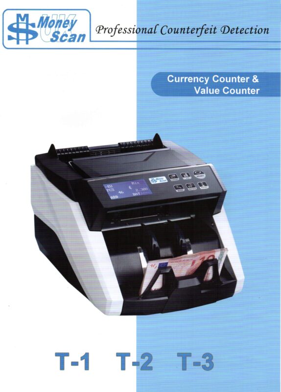 T3 PRO ÉÉN-ZAK WAARDETELLER 4 VALUTA'S EURO VALUTA'S - 220V