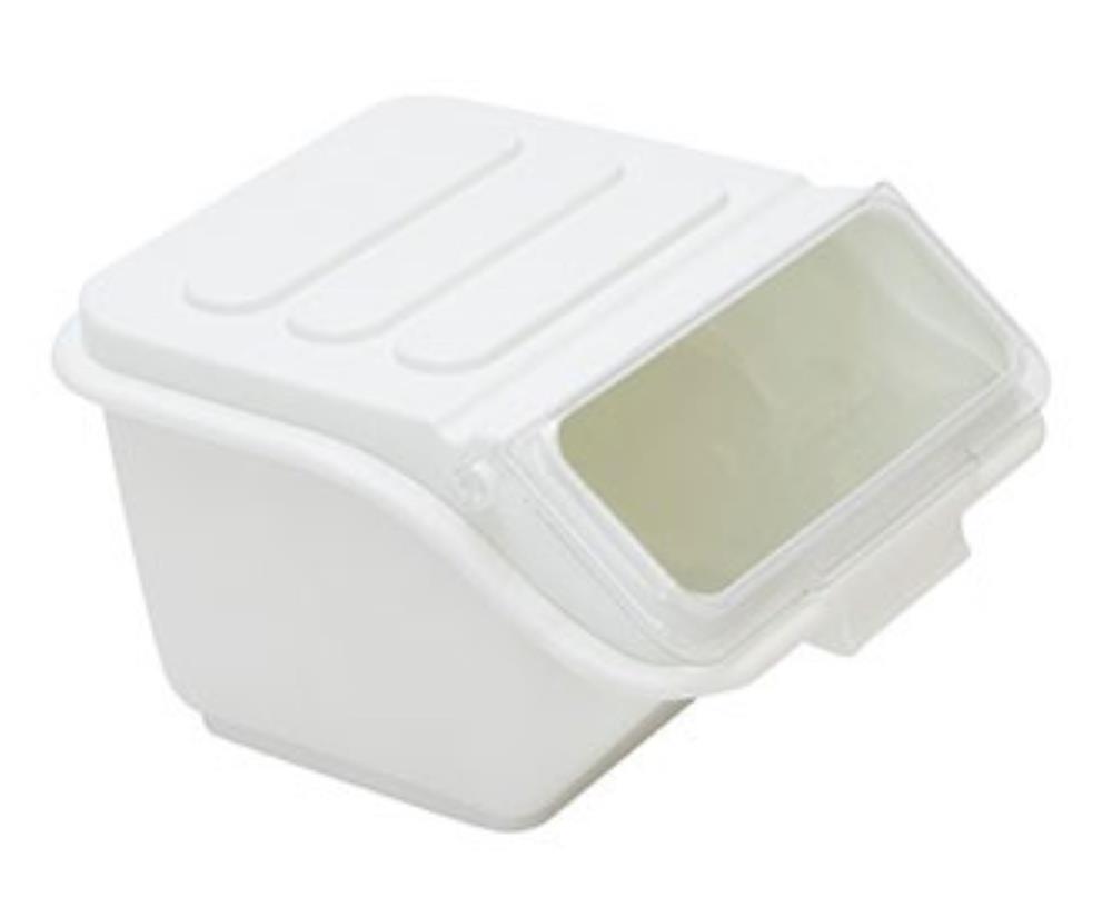 10L WHITE INGREDIENTS BIN BPA FREE WITH LID
