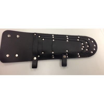 GAINE CUIR NOIR 4 COUTEAUX