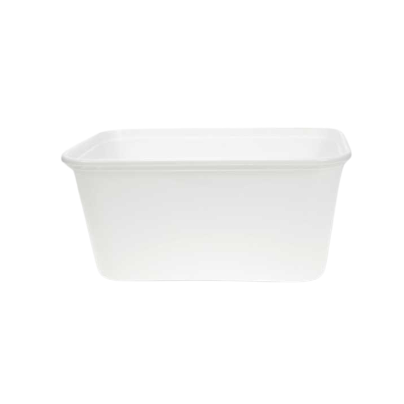 MICROWAVE TRAY PP WHITE 1L 25PCS