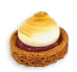 MEKABE 2300036 MINI RASPBERRY MERINGUE CRUST 18 X 28GR