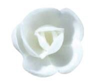 RP01 SMALL ROSE 40MM WHITE WAFER 72PCS