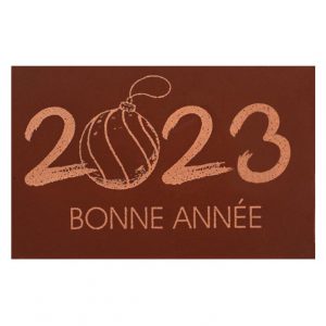 070288 PCB RECHTHOEKEN CN BONNE ANNÉE 5,5X3,5 CM 75 STUKS ***S/CD***