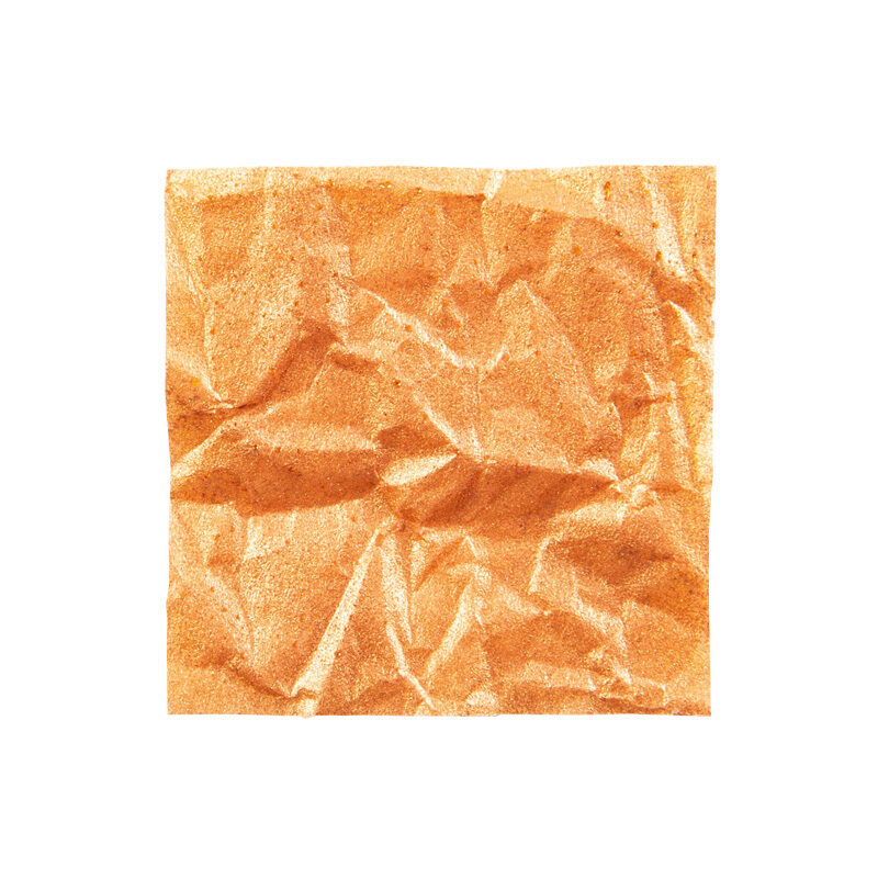 2034377 PLAQUETTE BRONZE FROISSE CARRE 3CM CHOCOLAT 220 PCES