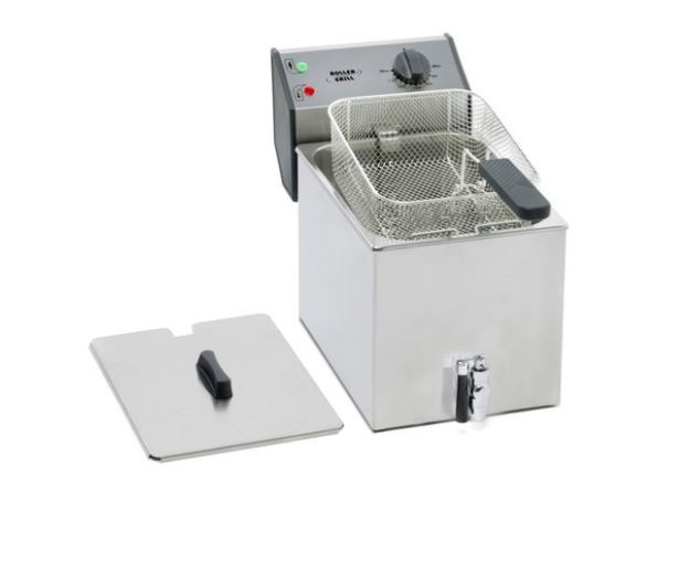 ROLLER GRILL ENKELE FRITEUSE MET KRAAN 8L 230V - FD 80 R