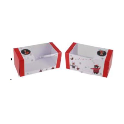 LOG BOX WITH WINDOW LA HOTTE 35X11X11CM