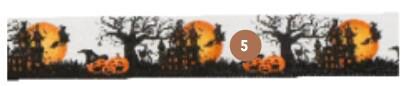 RUBAN LAITONNE HALLOWEEN SCENE 25MM X 20M