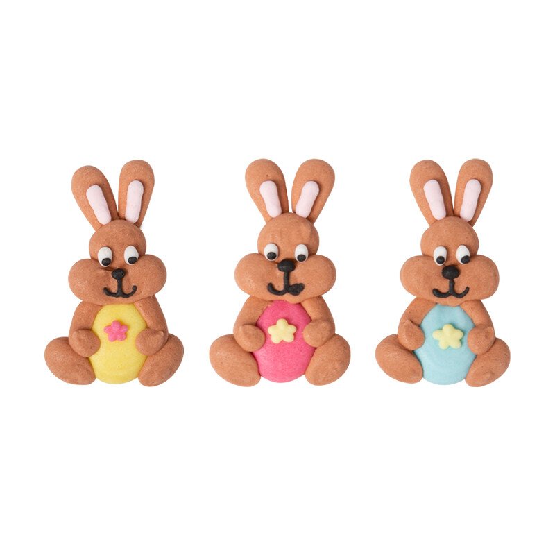 1054644 LAPIN AVEC OEUF 2,5X4 CM 144PCS ***S/CDE***