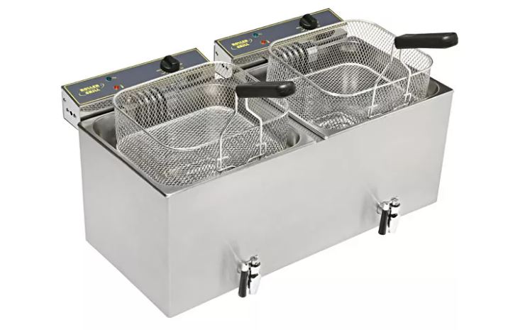 ROLLER GRILL FRYER 12L+12L W/TAP