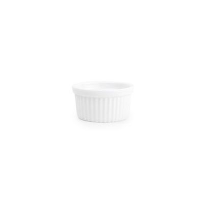BONBISTRO RAMEQUIN FLAVOR BLANC LIGNÉ 7XH3.5CM PORCELAINE - 611112