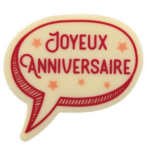 065164 PCB BUBBLES CB JOYEUX ANNIVERSAIRE 6.2X5.6 CM 40PCS ***S/CD***