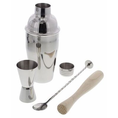 *FDS*POINT-VIRGULE SET COCKTAIL 4P - CUILLERE-MESURE-PILON-SHAKER