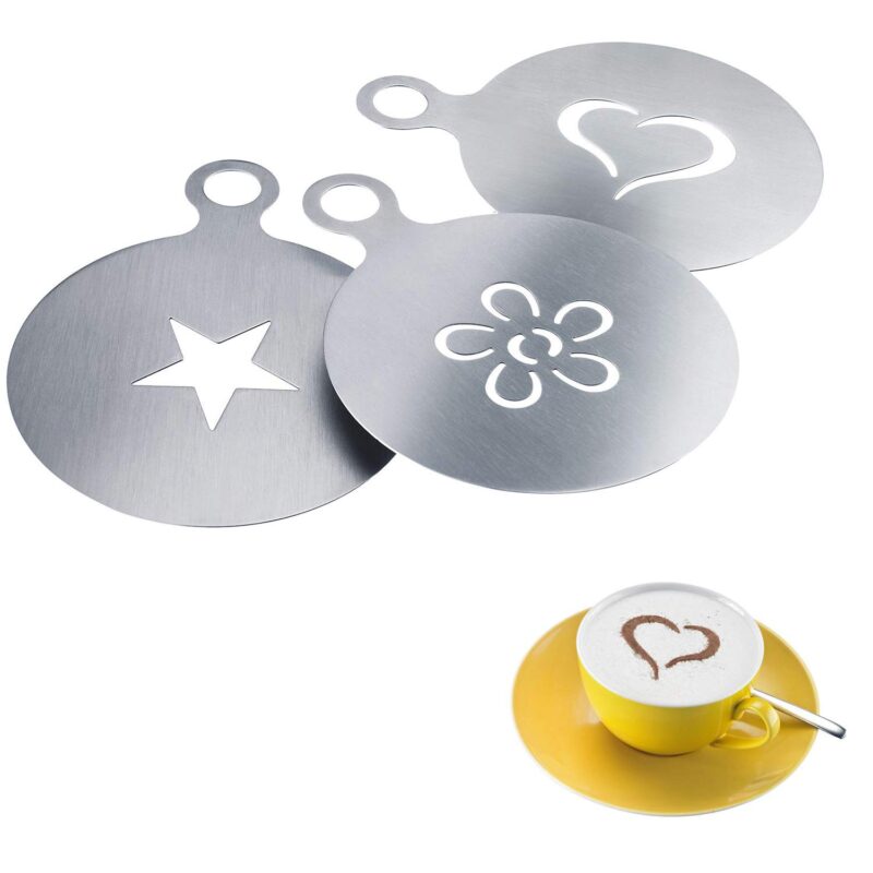 DECOREERSJABLONEN 3 VERSCHILLENDE MODELLEN "CAPPUCCINO" WESTMARK=STUK