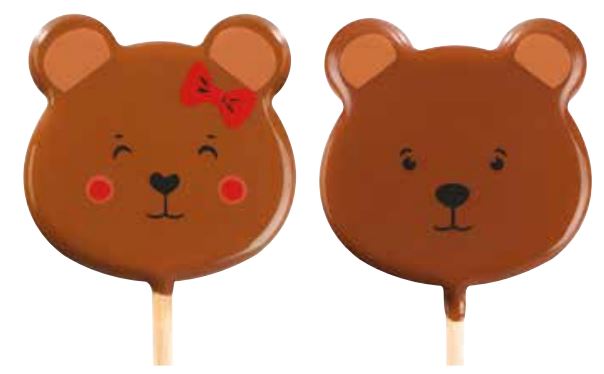 061387 PCB BLISTERS MR AND MRS TEDDY LOLLIPOPS 2 DESIGNS PR 45 PRINTS AND STICK 9PCS ***S/CD***