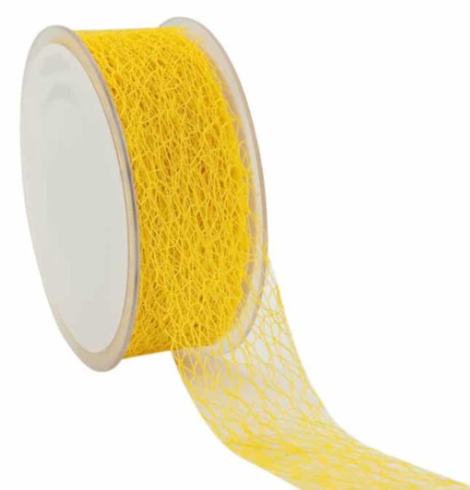 RUBAN TREILLIS JAUNE 38MM X 20M