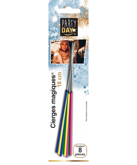 Colored Sparkler 18cm 8 pcs