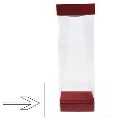 SOCLE N°8 DAHLIA OPAQUE POUR FOND SACHET 8X5X3CM 100PCS