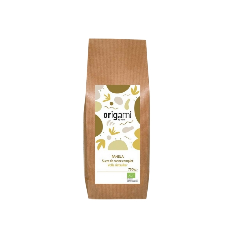 ORIGAMI PANELA ORGANIC WHOLE CANE SUGAR 750GR