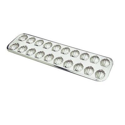 GOBEL PLATE 20 MADELEINES 4.2CM WHITE IRON