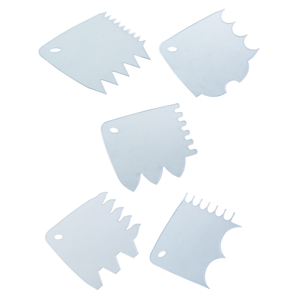 SET 5 DECORATIESCHRAPERS VOOR IJS