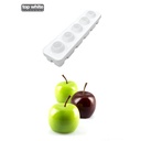 SILIKOMART MELA CILIEGIA PESCA PEACH-APPLE MOLD DIAM 60 H 55MM + SUPPORT