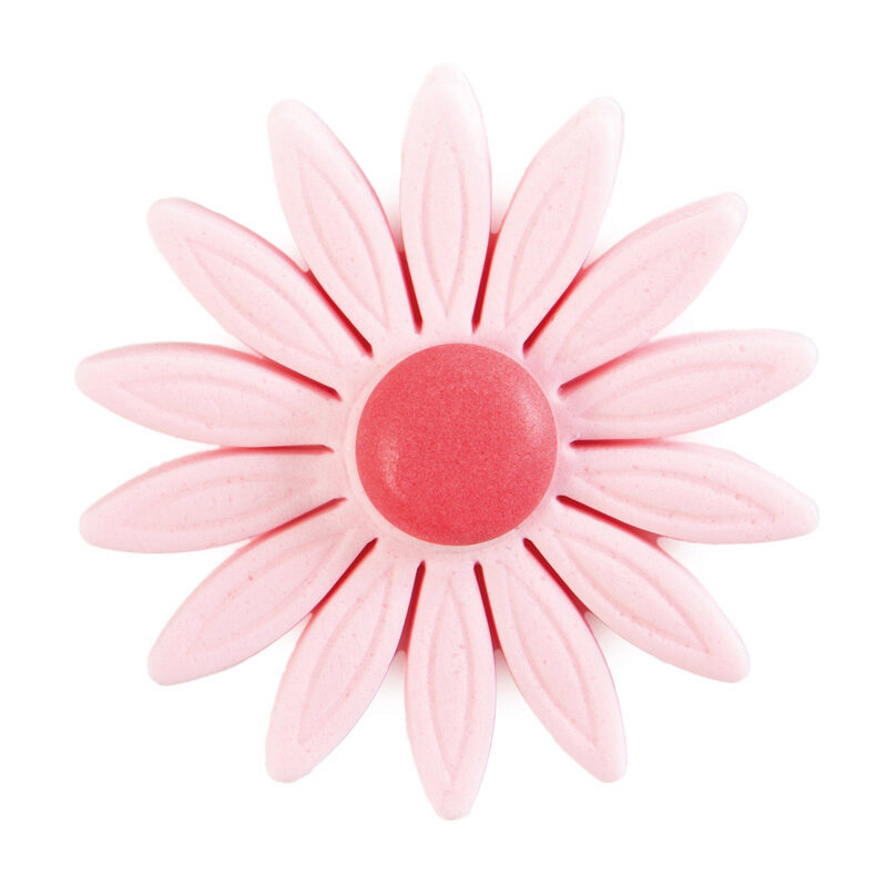 1051136 PINK DAISIES Ø 55MM IN SUGAR PASTE 48PCS