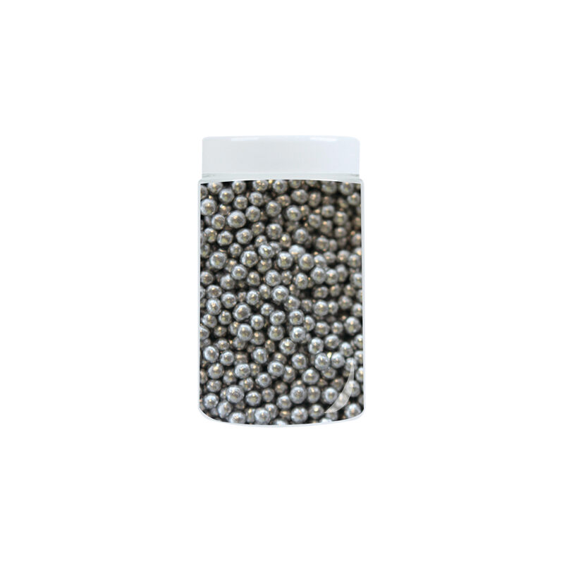 *FF*1057364 PERLE ARGENT EN SUCRE Ø 4MM  1,3KG ***S/CDE***
