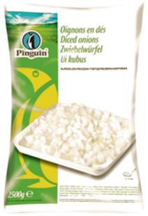 PINGUIN CUBED ONIONS 10/10 2.5KG
