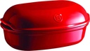 EMILE HENRY RED ARTISAN BREAD MOLD 34X21.5XH15CM-3.35L
