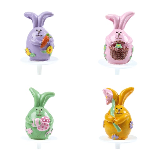 1069865 LAPINS COLORÉS PLASTIC HT3CM 32PCE ***S/CDE***