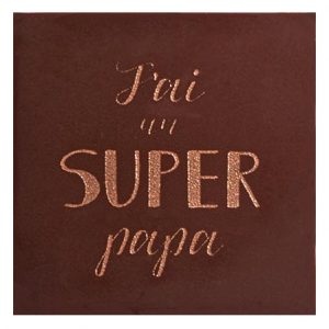 061025 PCB VIERKANTEN CN SUPER PAPA 3,5 CM 120STUKS ***S/CD***