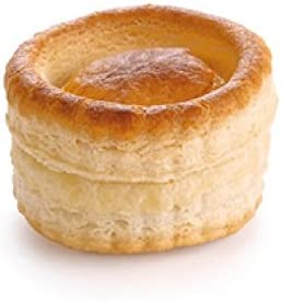 PIDY EMPTY ROUND PUFF PASTRY BITES Ø5.5CM H3.8CM FIXED CAP 40PCS