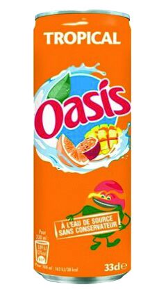 DRINK OASIS TROPICAL 24X33CL BLIKJE