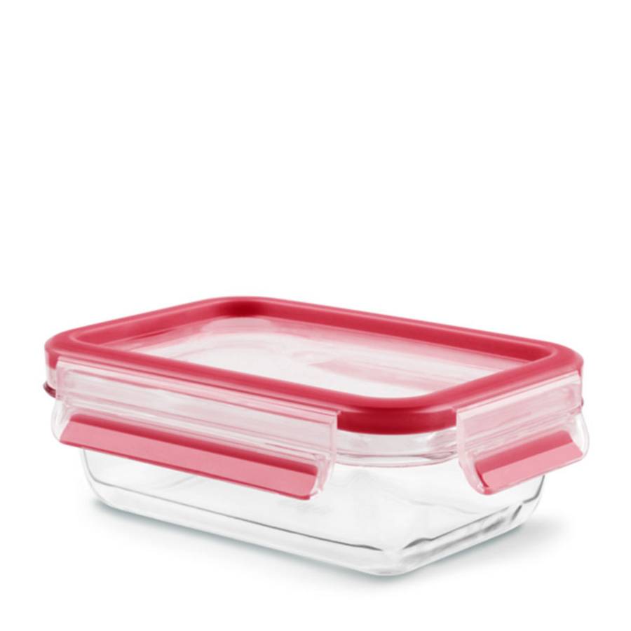 TEFAL BOITE VERRE HERMETIQUE 0.45L RECT/ROUGE