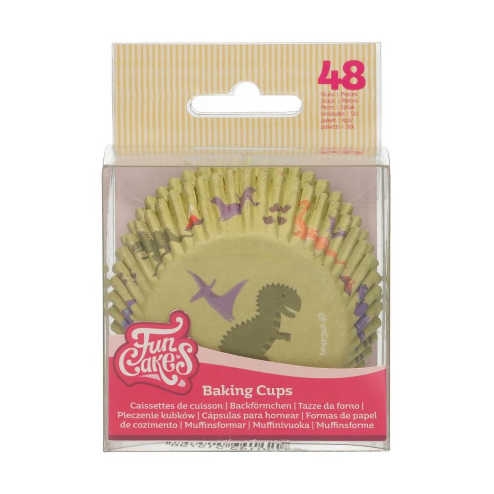 FunCakes Cupcakevormpjes Dino 48 STUKKEN =BLISTER