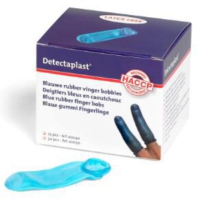 DETECTAPLAST DOIGTIER EN CAOUTCHOUC BOITE DE 25 PCES