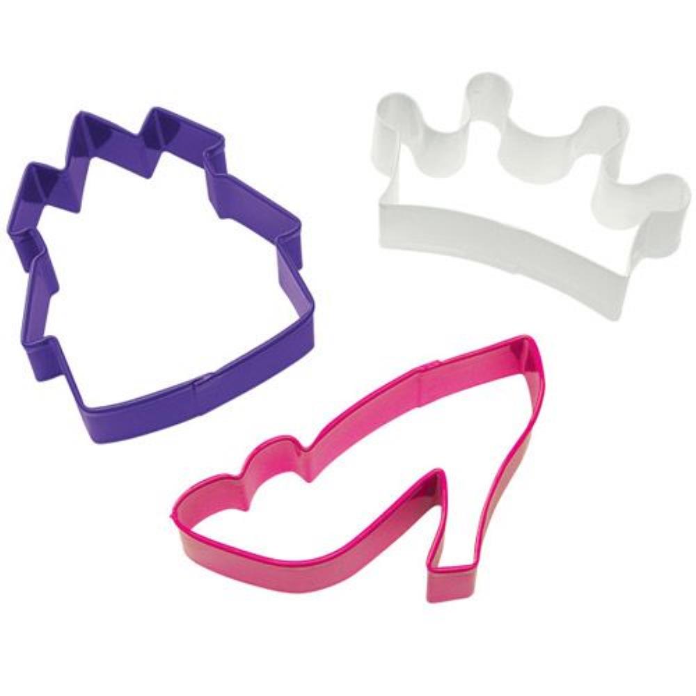 Wilton Prinsessen Koekjesuitsteker Set/3 =BLISTER