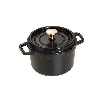 STAUB ROUND BLACK COCOTTE 16CM
