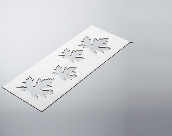 010715 PCB MAPLE LEAF TEMPLATE 4 PRINTS 2 DESIGNS 1PCE ***S/CD***
