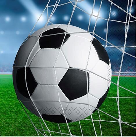 HOME FASHION NAPKIN 33X33CM SOCCER PACK OF 20PCS