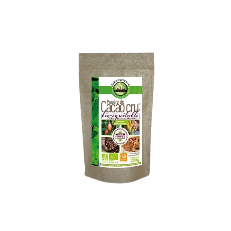 ECOIDEES ORGANIC RAW COCOA POWDER 200GR