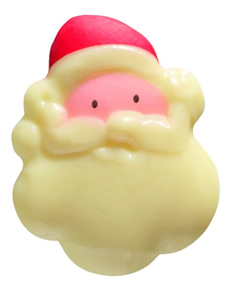 087106 PCB KERSTMAN HOOFDEN CB 4,5X3,7 CM 90 STUKS***S/CDE***